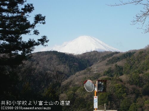 共和小学校より富士山の遠望