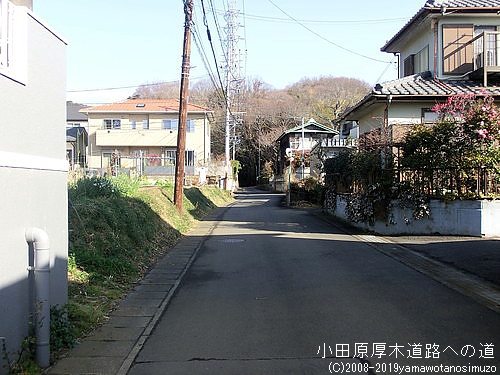 小田原厚木道路への道