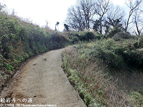 松岩寺への道